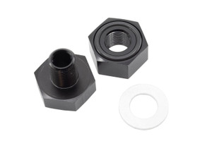 Valve Cover 1/8" NPT female bulkhead - black