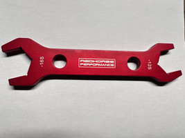 Redhorse Performance Double-ended Aluminum AN Wrench -12 Socket to -16 Socket - Red