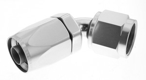 -10 60 Degree Female Aluminum Hose End - Non-Swivel -10 60 Degree Female Aluminum Hose End - Non-Swivel