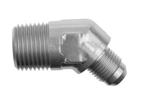 -08 AN 45 degree male adapter to (3/4") NPT male
