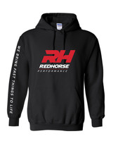 All new Redhorse Performance large logo design pullover hoodie w/ slogan on sleeve!
Printed using a high end, long lasting, vibrant color screen printing process onto an extremely comfortable, Champion 50/50 blend, you can wear this for years and still be your favorite pullover hoodies!
Materials:
Sm - 5XL: 50% Cotton/50% Polyester
SIZING – If you plan on MACHINE DRYING these hoodies we highly recommend buying one size larger than you normally wear, these hoodies may shrink upwards when machine dried. All new Redhorse Performance large logo design pullover hoodie w/ slogan on sleeve!
Printed using a high end, long lasting, vibrant color screen printing process onto an extremely comfortable, Champion 50/50 blend, you can wear this for years and still be your favorite pullover hoodies!
Materials:
Sm - 5XL: 50% Cotton/50% Polyester
SIZING – If you plan on MACHINE DRYING these hoodies we highly recommend buying one size larger than you normally wear, these hoodies may shrink upwards when machine dried.
