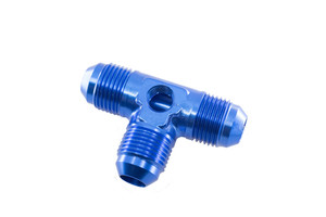 AN Male Tee Adapter w/ Pressure Port