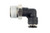 5/32" Vacuum Fitting, Push To Connect, 90 Degree 1/8" NPT Male - black