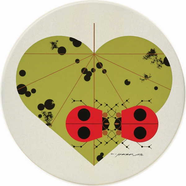 Charley Harper Trivet- Ladybug Lovers