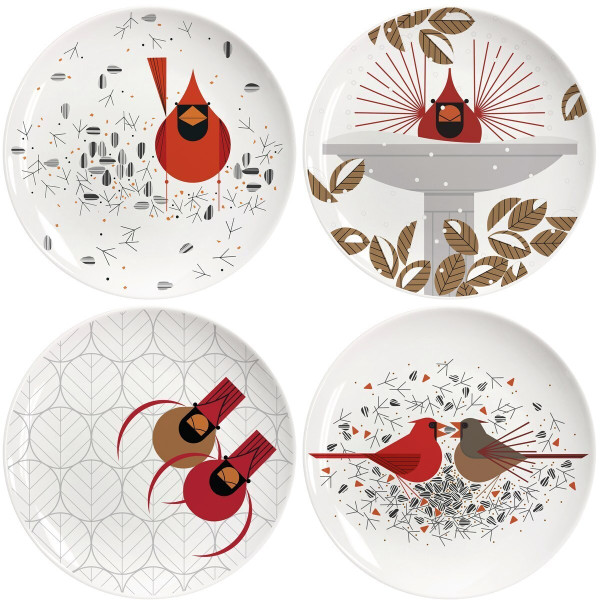 Charley Harper Dessert and Appetizer Plates