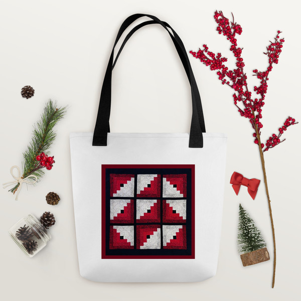 Gray Clouds, Red Hills - Tote bag