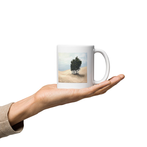 Windswept - White glossy mug