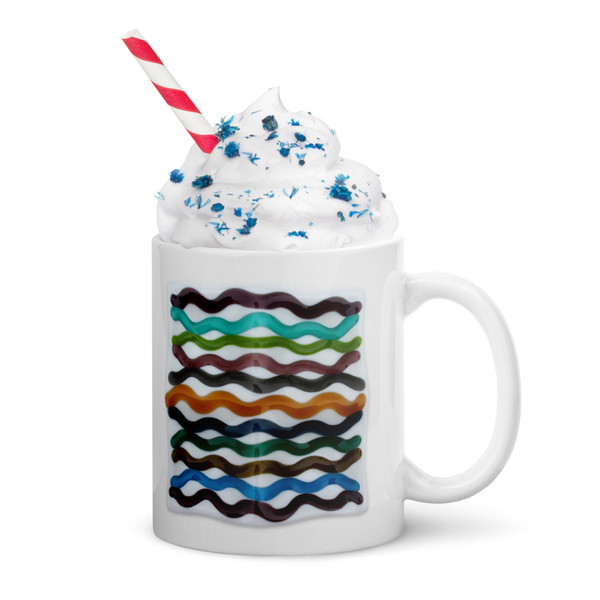 Gummy Worms — White glossy mug
