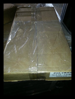 Flat Poly bags 12 x 15"  1.5 mil.  Clear 1000 per case