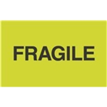 LABDL2421 Fragile Labels #DL2421 3 x 5" Fragi