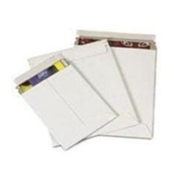White Self-Seal Booklet Style Paperboard Mailers ENVRM2WSS 9 x 11 1/2" #2WSS Wh