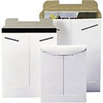 Stayflats® Original White Tab-Lock Mailer ENVRM3SFW 11 x 13 1/2" #3SFW W