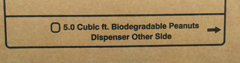 Biodegradable Peanuts 5 Cu. Ft. Box Dispenser (Biodegradable-Peanuts-5 Biodegradable Peanuts 5 Cu. Ft. Box Dispenser (Biodegradable-Peanuts-5