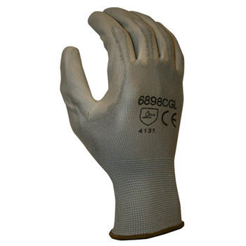 6898CGXXS STANDARD  13-GAUGE  GRAY POLYESTER SHELL  GRAY POLYURETHANE PALM COATING Cordova Safety Products