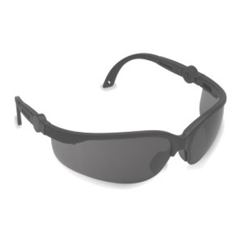 EFB20S AKITA BLACK FRAME  GRAY LENS  5-POSITION RATCHET  EXTENDABLE TEMPLES Cordova Safety Products