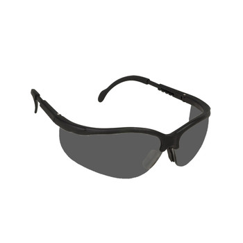 EKB20S BOXER BLACK FRAME  GRAY LENS  EXTENDABLE TEMPLES Cordova Safety Products