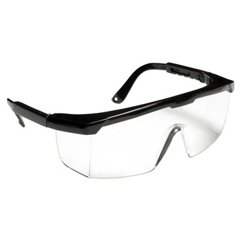 EJB10ST RETRIEVER BLACK FRAME  CLEAR ANTI-FOG LENS WITH INTEGRATED SIDE SHIELDS  ADJUSTABLE TEMPLES Cordova Safety Products