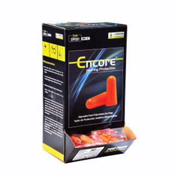 EPFU01 ENCORE ORANGE FOAM PU EAR PLUGS  UNCORDED  NRR 32 DB  200 PR/BOX Cordova Safety Products