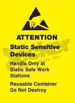 DL9140 Anti-Static Labels