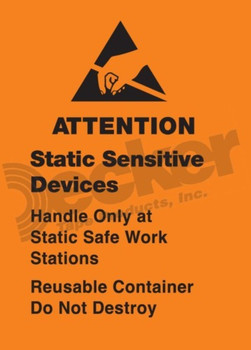 DL9142 Anti-Static Labels