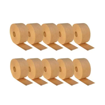 GTI72KAR-WT 72mm x 450' Kraft re-inforced Gum Tape Industrial Grade 10 rls cs - H4 Series