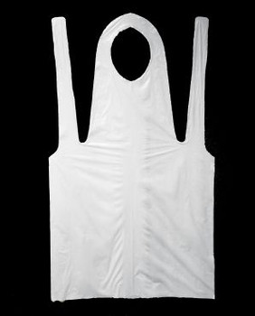 AP2846W 28" x 46" 2 Mil WHITE PE Apron