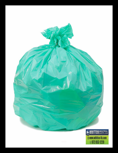 PC47180GN GREEN 43x47 1.6 mil can liners 100 bags SH duty Environmentally Preferred Can Liners