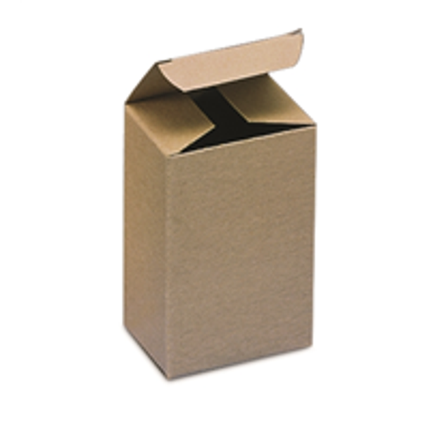 BSRTS22 Kraft Reverse Tuck Folding Cartons 3 x 3 x 6" Kraft Rev