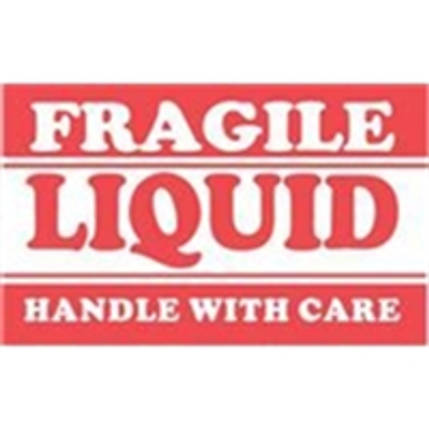 LABDL1300 Glass/Liquid Labels #DL1300 3 x 5" Fragi