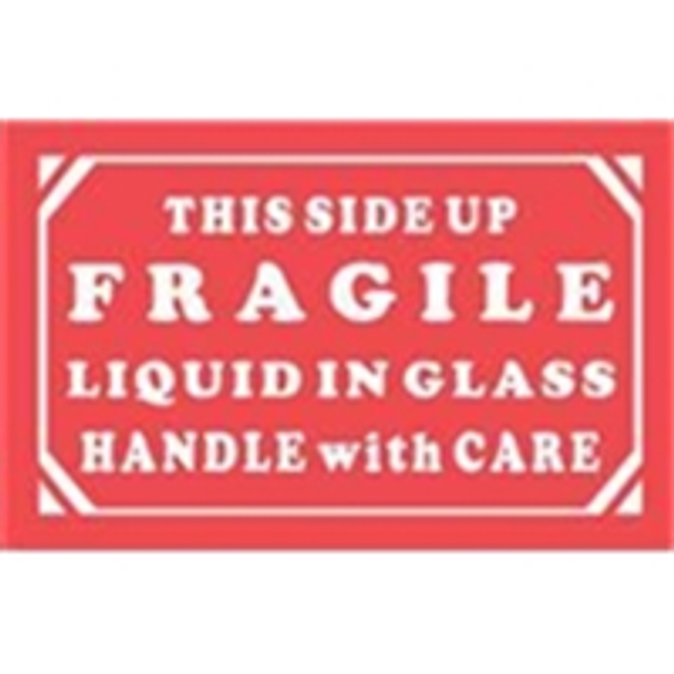 Glass/Liquid Labels LABDL1290 #DL1290 5 x 3" This