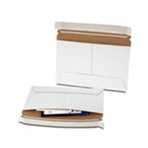 ENVRM19PSWSS Stayflats® Plus White Top-Loading Self-Seal Mailer 9 x 6" #19PSW White