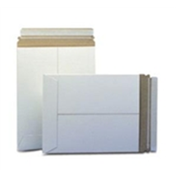 ENVRM7PSWSS Stayflats® Plus White Top-Loading Self-Seal Mailer 17 x 21" #7PSW White