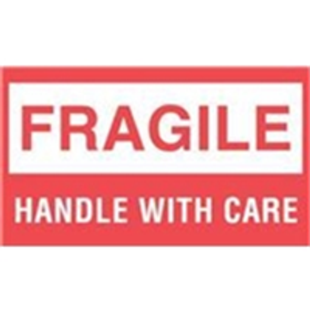 LABDL1070 Fragile Labels #DL1070 3 x 5" Fragi