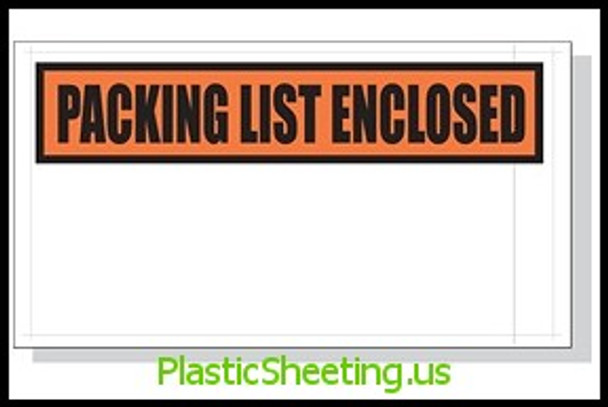 Packing List Envelopes  5.5X10 1000/Case Printed  #3883  Item No./SKU