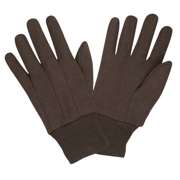 1410C STANDARD WEIGHT  100% COTTON  BROWN JERSEY  CLUTE CUT  KNIT WRIST Cordova Safety Products