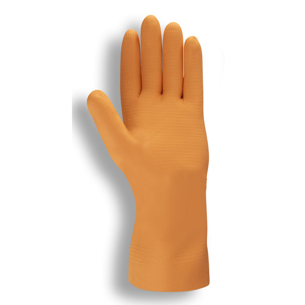 4340L ORANGE NEOPRENE/LATEX BLEND  FLOCK-LINED  STRAIGHT CUFF  28-MIL  Cordova Safety Products