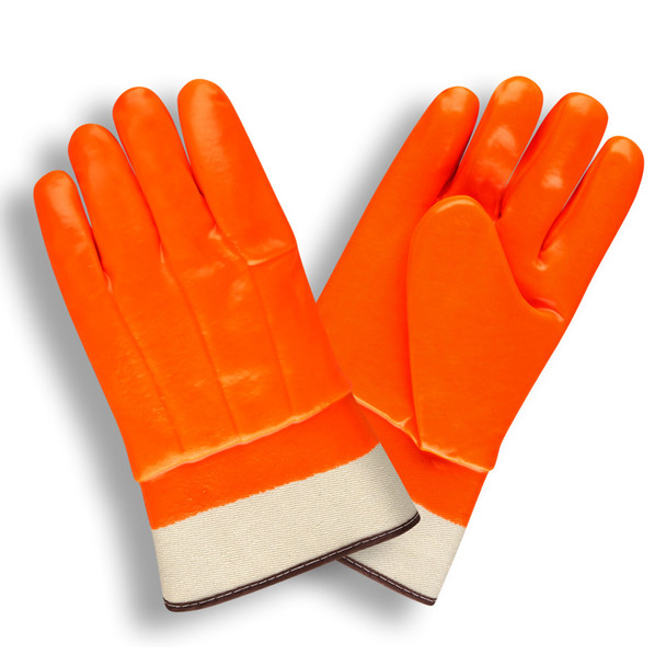 5710F/C HI-VIS ORANGE  SINGLE DIPPED  FOAM INSULATED PVC  SMOOTH FINISH  SAFETY CUFF Cordova Safety Products