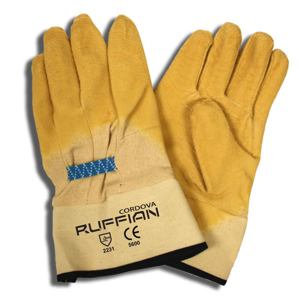 5600 RUFFIAN PREMIUM RUBBER DIPPED  CANVAS LINED  CRINKLE FINISH  SAFETY CUFF Cordova Safety Products