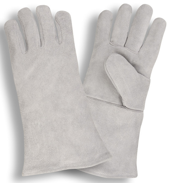 7605 REGULAR SHOULDER LEATHER WELDER  ONE-PIECE BACK  FULL SOCK LINING  GRAY Cordova Safety Products