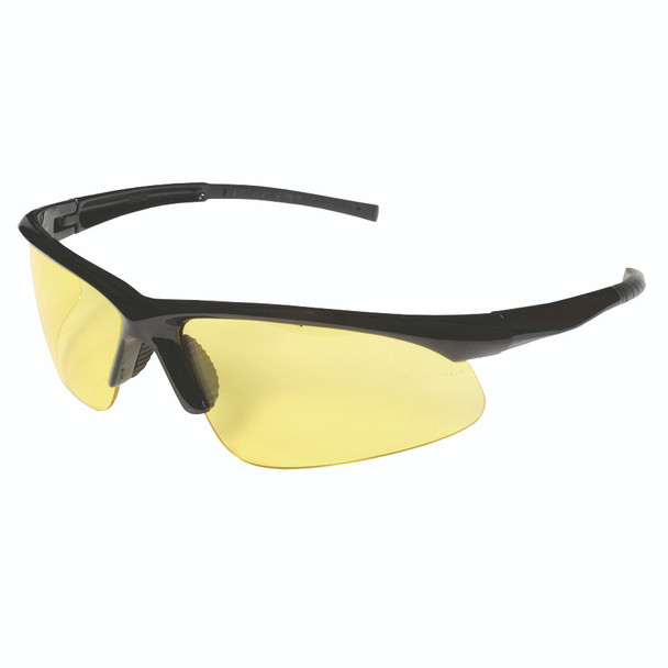 EOB30S CATALYST BLACK GLOSS FRAME  AMBER LENS  BAYONET TEMPLES Cordova Safety Products