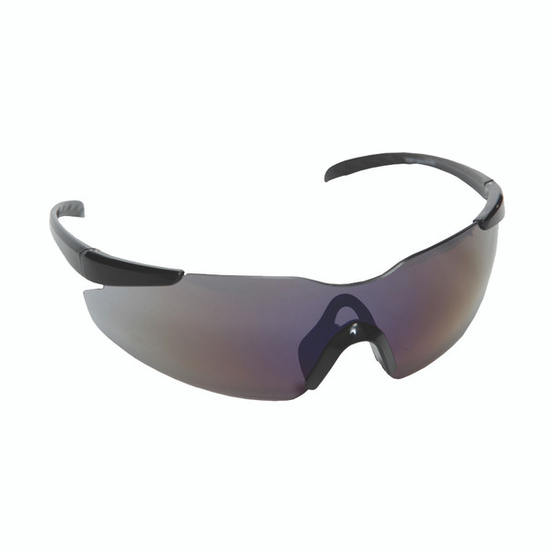 E01B60 OPTICOR BLACK FRAME  BLUE MIRROR LENS  TPR NOSE PIECE & TEMPLES Cordova Safety Products