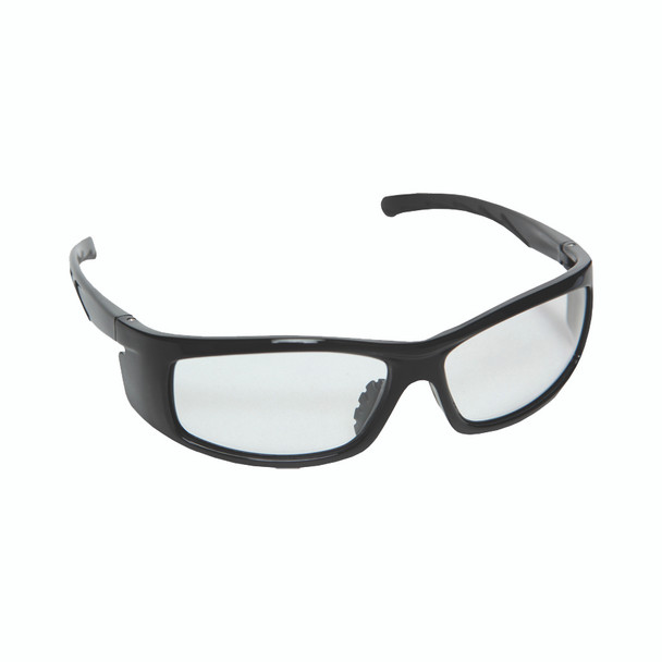 E02B10 VENDETTA BLACK GLOSS FRAME  CLEAR LENS  INTEGRATED SIDE SHIELDS Cordova Safety Products