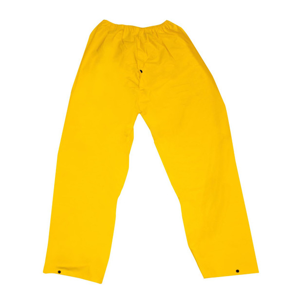 RWP35Y2XL STORMFRONT .35 MM PVC/POLYESTER  YELLOW RAIN PANTS WITH ELASTIC WAIST Cordova Safety Products