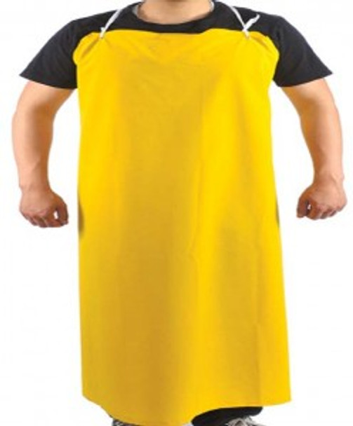 10-4547-Y - PVC / POLYESTER APRON 35" X 45 "   DISPOSABLE WEAR