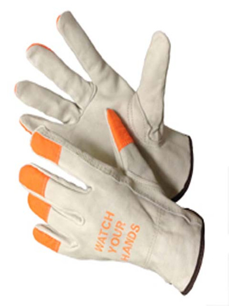 32-1383HVO  - COW GRAIN DRIVER GLOVES  LEATHER DRIVER