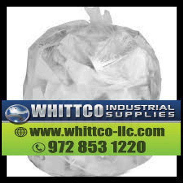 Trash Bags Natural 40x48 16 micron S404816N 45 gallon (