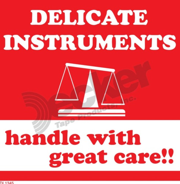 DL1345 Delicate Instruments Labels