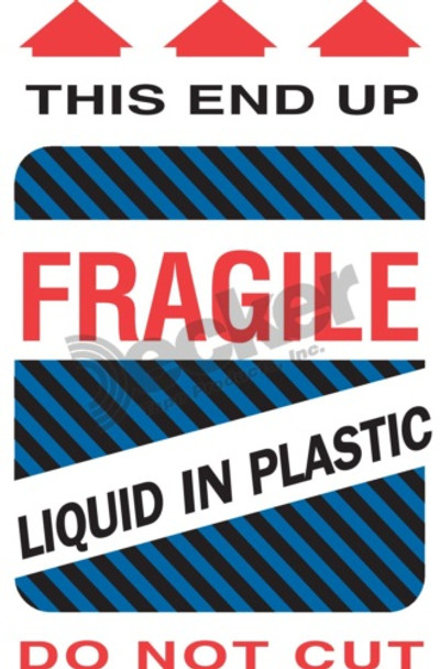 DL1580 Fragile Labels