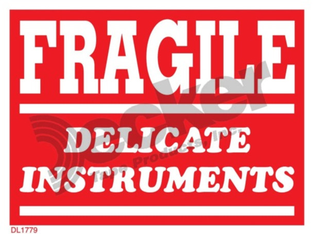 DL1779 Fragile Labels