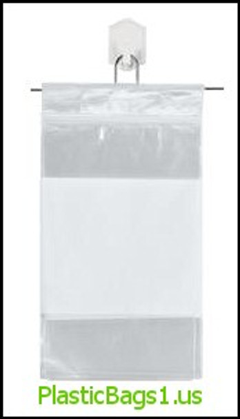 S73 Snap-N-Fill White Block Reclosable Bags 5x8 RD Plastics